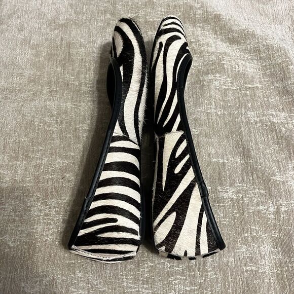 Talbots Zebra Print Calf Hair Flats - Picture 6 of 9